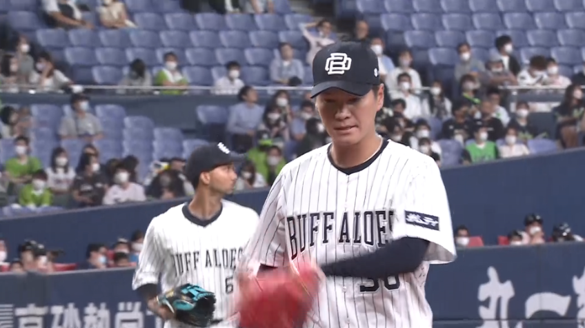9回表・BK-鈴木 この回を2者連続三振を含む3者凡退に抑える好投をみせる!!