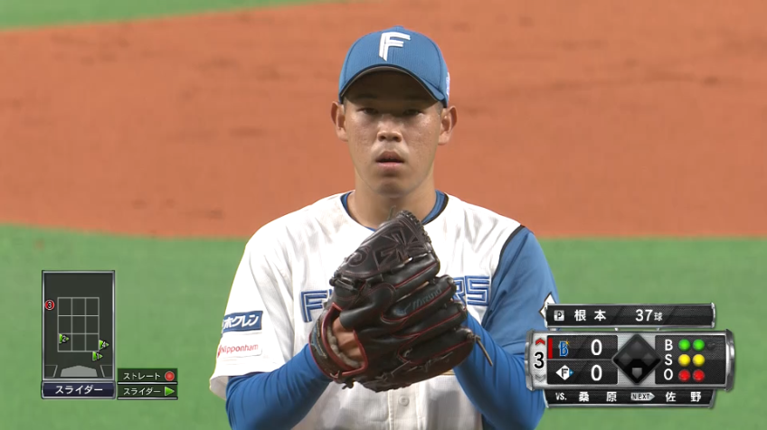 3回表・F根本悠楓 完璧なピッチング!! 3者連続三振を奪う!!