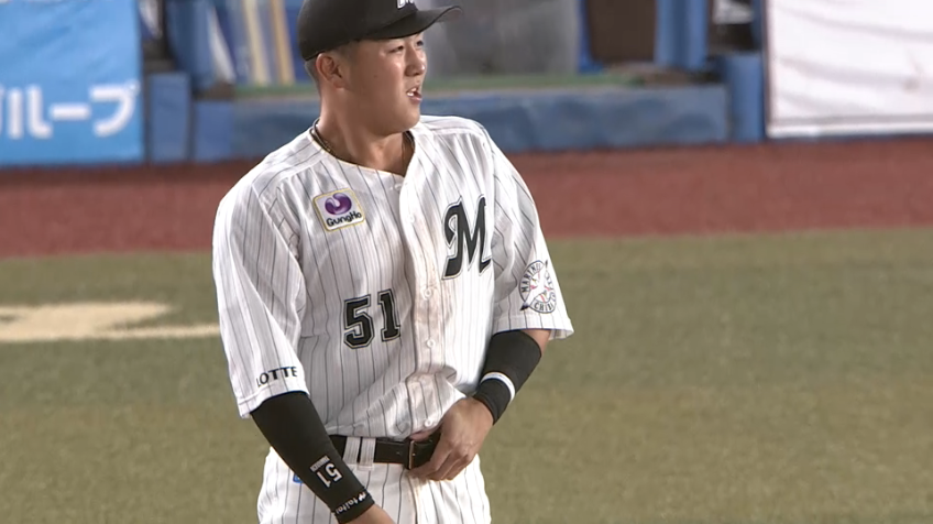 7回表・M山口航輝 守備でも魅せる!! ライナー性の当たりをダイビングキャッチ!!