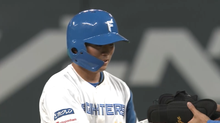 5回裏・F上川畑大悟  待望の先制点!! センターへのタイムリー2ベース!!