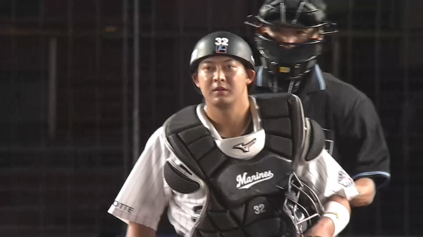 5回表・M佐藤都志也 正確な送球で盗塁阻止!!