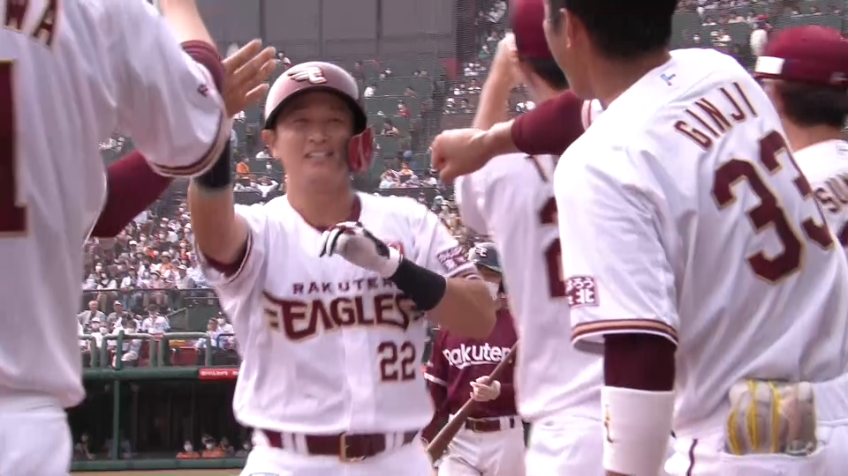 2回裏・E川島慶三 今季第1号は先制の3ランホームラン!!