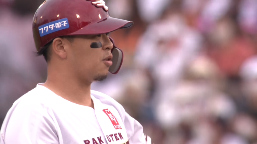 7回裏・E浅村栄斗 待望の追加点!! センターへ2点タイムリー2ベースヒット!!