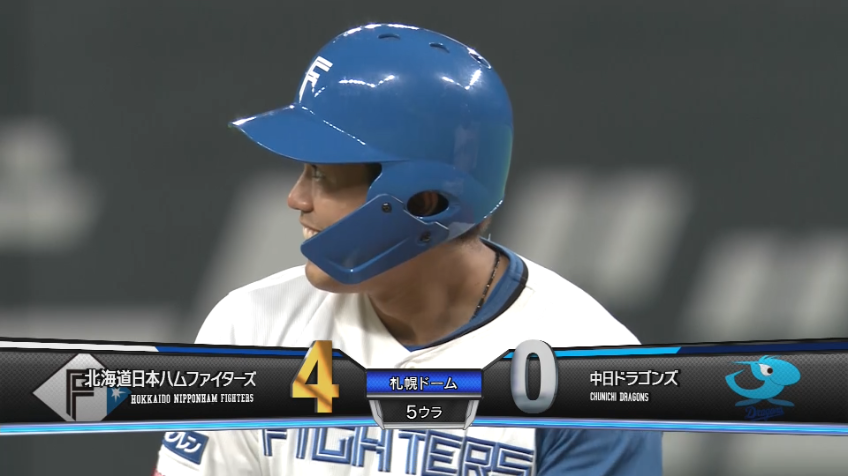 5回裏・F今川優馬 待望の追加点!! フェンス直撃のタイムリー2ベースヒット!!