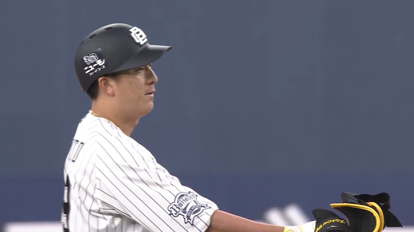 9回裏・B杉本裕太郎 左中間を破るタイムリー2ベースヒットを放った!!