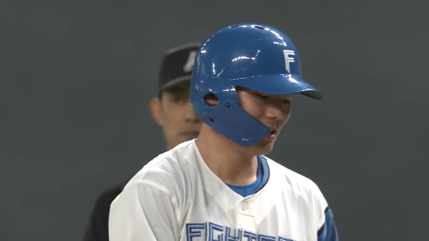 6回裏・F清宮幸太郎 5試合連続ヒット!! タイムリーヒットを放ち追加点を挙げる!!