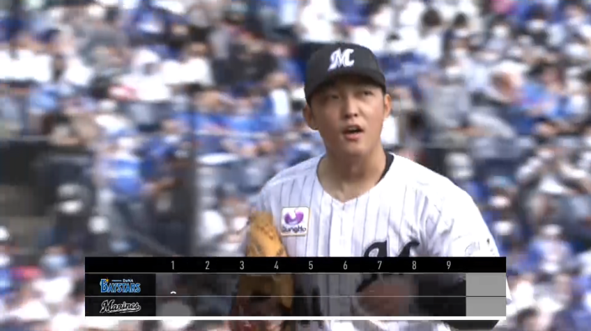 5回表・M佐藤奨真 プロ初勝利なるか!! 本日5つ目の三振を奪いここまで無失点!!