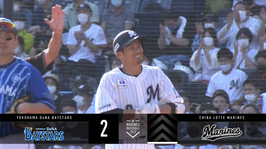 6回裏・M荻野貴司 3塁線を破るタイムリーヒットを放ち、追加点を挙げる!!