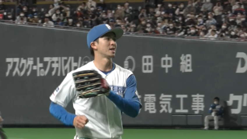 6回表・F上沢直之 チームの4連勝へ向けて!! 6回6奪三振無失点の好投!!