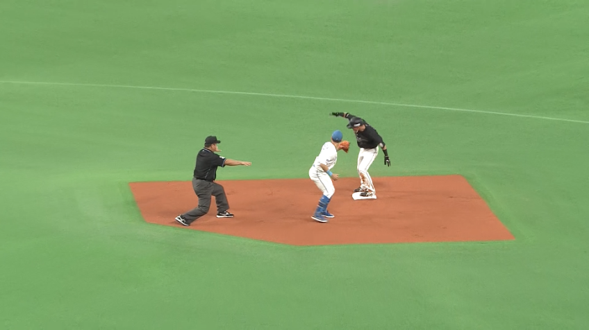 1回表・M高部瑛斗 素晴らしいスタートで盗塁を決める!!