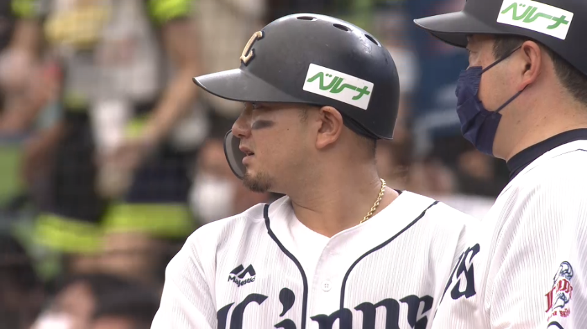 4回裏・L森友哉 逆転の2点タイムリーヒットを放つ!!