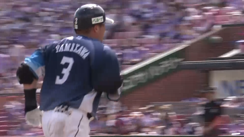 6回表・L山川穂高 2打席連続ソロホームランを放ち、追加点をあげる!!