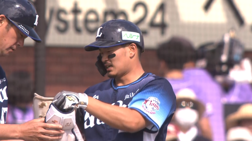 7回表・L川越誠司 1アウトから3ベースヒットを放ち、チャンスを作る!!