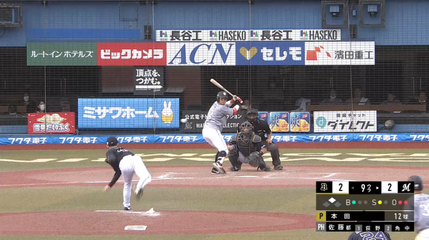 9回裏・B本田仁海 力でねじ伏せる!! 2イニングを無失点で抑える好投!!