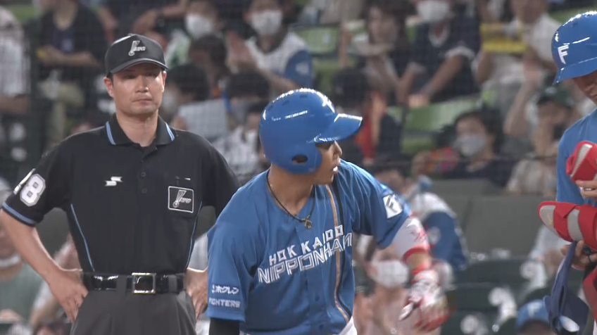 2回表・F近藤健介 反撃!! センターへのタイムリーヒット!!