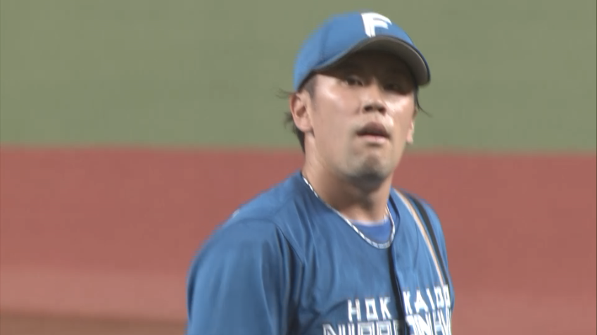 5回裏・F西村天裕 空振り三振!! ピンチを切り抜ける!!