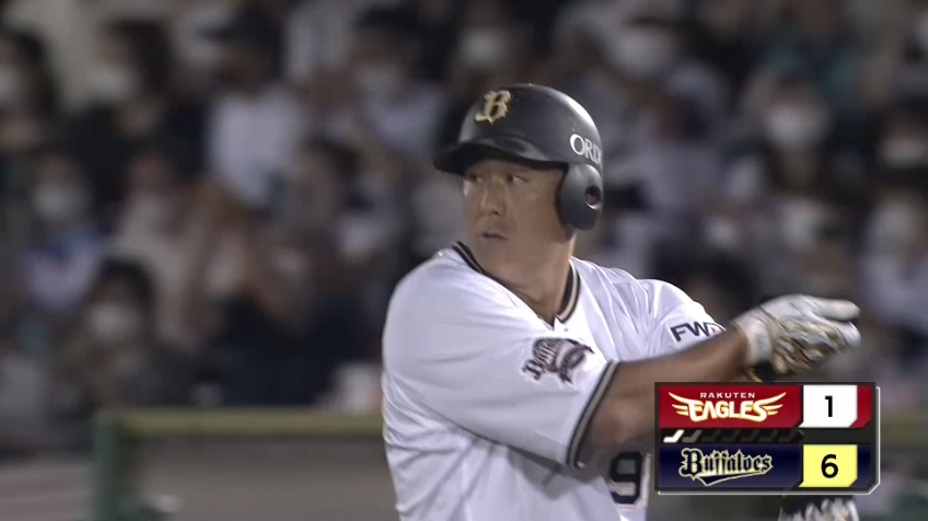 7回裏・B杉本裕太郎 23打席ぶりのヒットはセンターへの貴重なタイムリーヒット!!