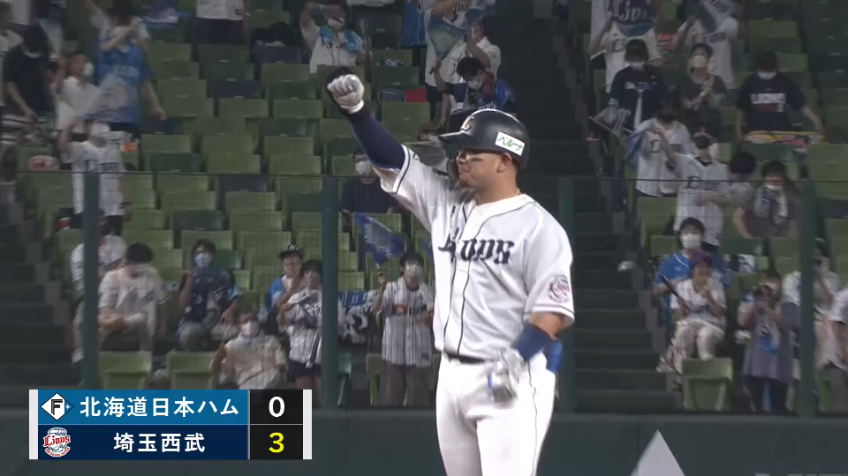 3回裏・L森友哉 2打席連続タイムリーヒットで追加点をあげる!!