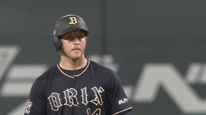 7回表・Bマッカーシー 反撃へ!! レフトの頭上を越えるタイムリー2ベースヒット!!