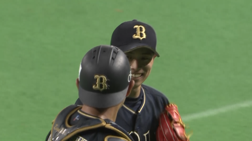 8回裏・B山岡泰輔 意地の投球!! 8回を投げて2失点に抑える!!