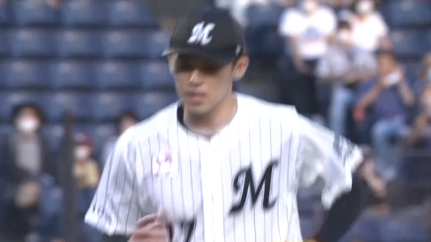 1回表・M佐々木朗希 最後は160キロのストレート!! 1イニング4つの三振を奪う!!