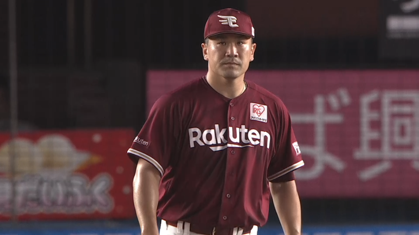 4回表・E田中将大 アウトコースいっぱい!!レアードを三振に打ち取る見事な投球術を披露する!!