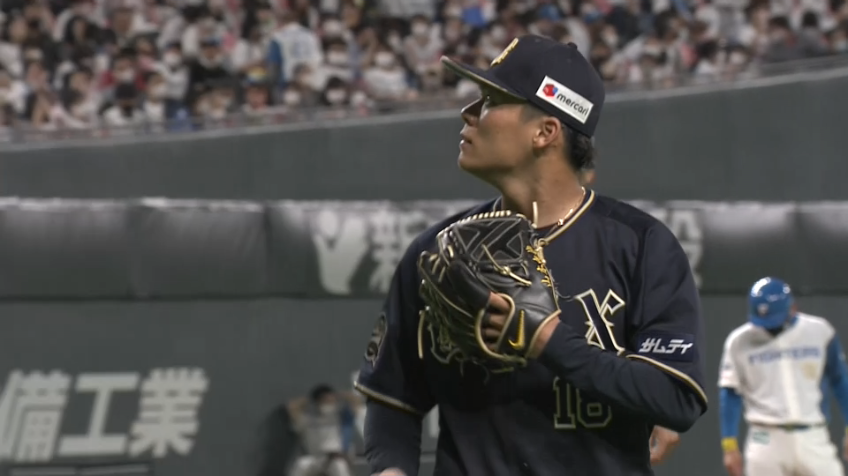 4回裏・B山本由伸 2者連続三振を奪う!!