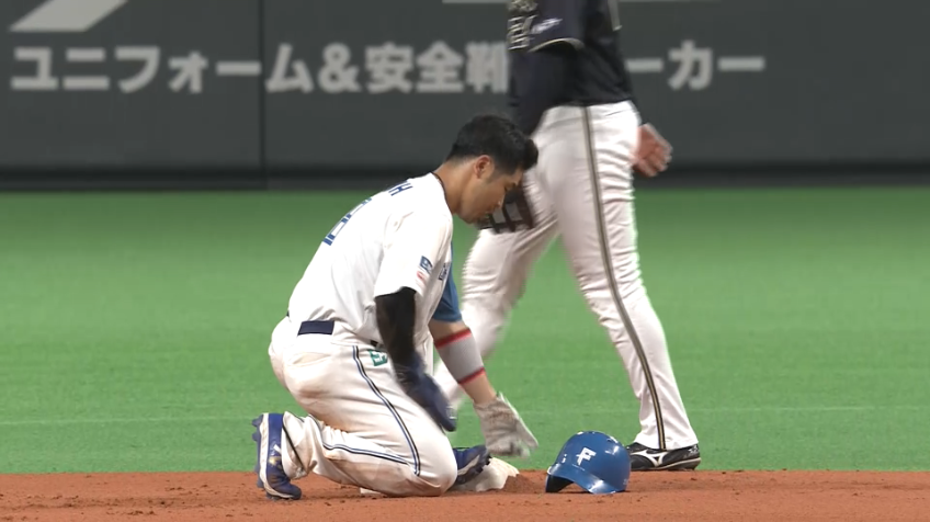 6回裏・F近藤健介 盗塁を決めチャンスを広げる!!