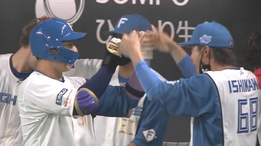 7回裏・F宇佐見真吾 キャリアハイに並ぶ第4号ソロホームランを放つ!!