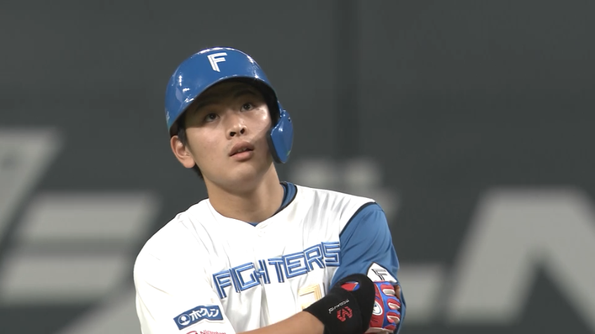 7回裏・F野村佑希 タイムリー2ベースヒットを放つ!!