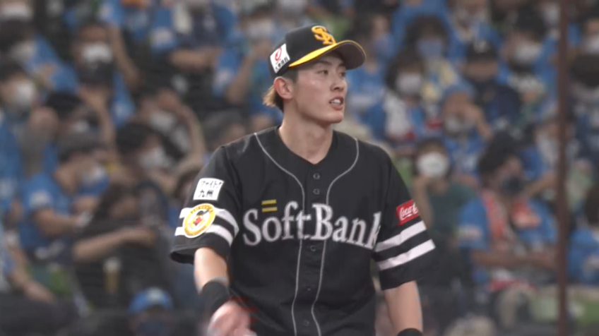 5回裏・H周東佑京 攻守で大活躍!! 華麗な守備を見せる!!