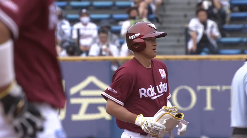 1回表・E銀次 一塁線を抜けるタイムリーヒットで先制!!