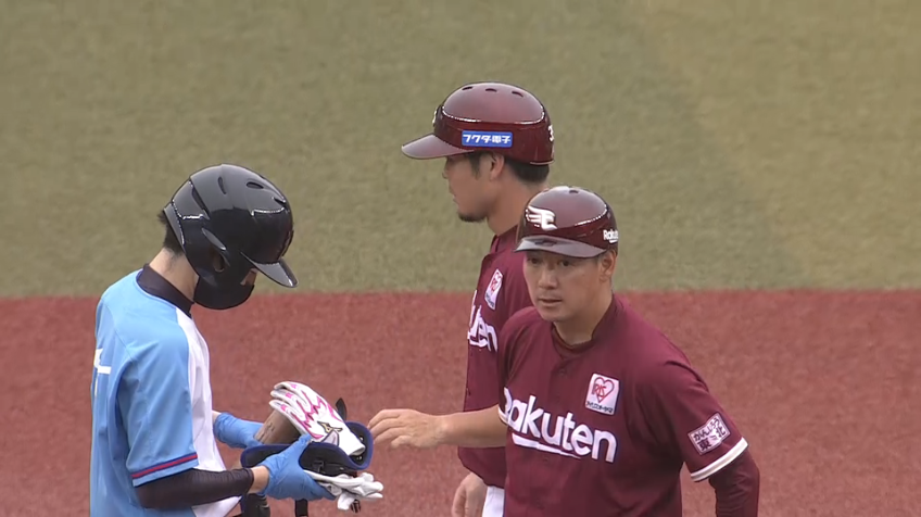 5回表・E島内宏明 鋭い打球のタイムリー2ベースヒットで追加点をあげる!!