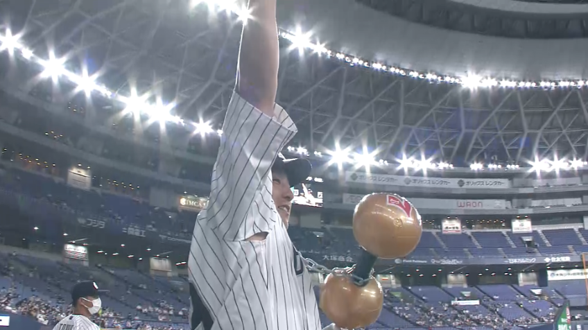 2回裏・B杉本裕太郎 左中間スタンドへのソロホームランで先制に成功!!