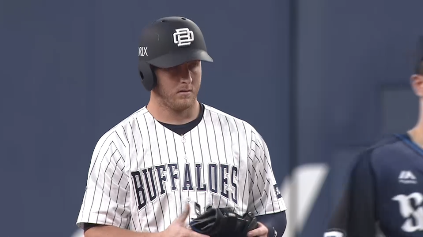 7回裏・Bマッカーシー レフトへのタイムリー2ベースヒットで点差を1点に縮める!!