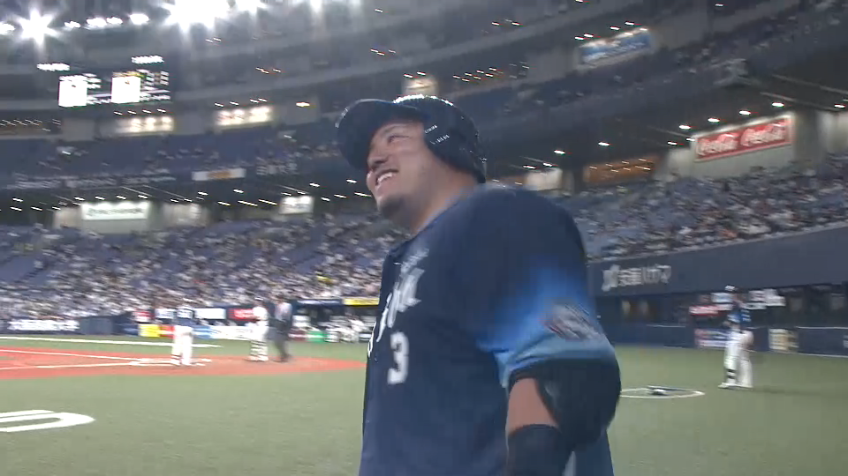 6回表・L山川穂高 第25号の勝ち越しホームラン!!