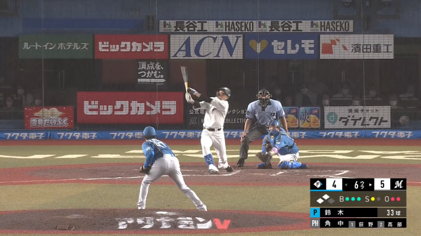 6回裏・F鈴木健矢 ピンチを切り抜け2イニングを無失点に抑える!!