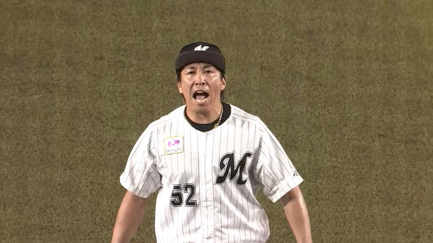 9回表・M益田直也 気迫のこもった投球で試合を締める!!