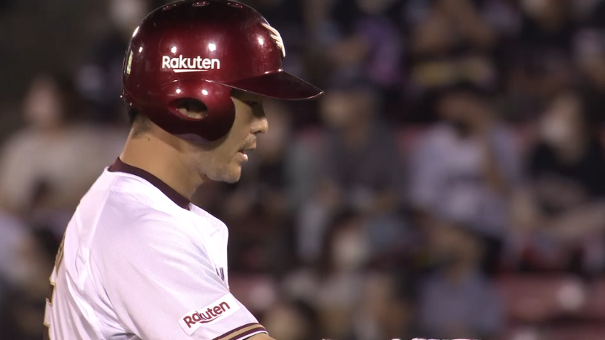 7回裏・E島内宏明 レフトへタイムリー2ベースヒットを放ち、追加点をあげる!!