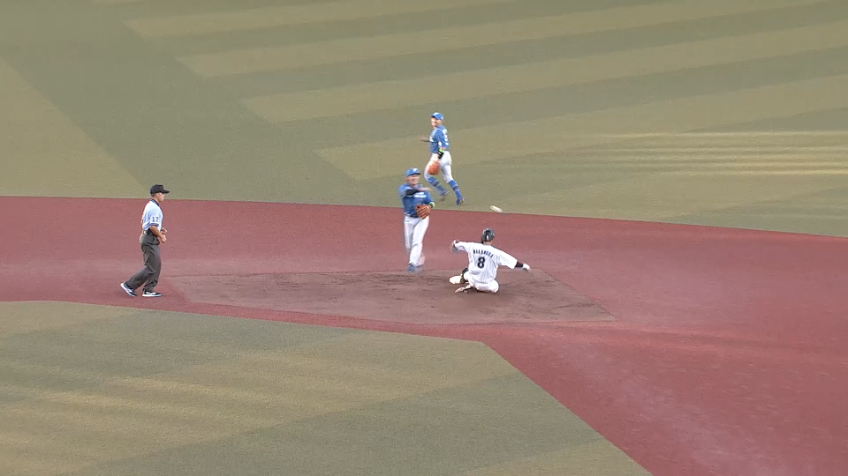 1回裏・F上川畑大悟 軽い身のこなし!! 広い守備範囲を見せる!!