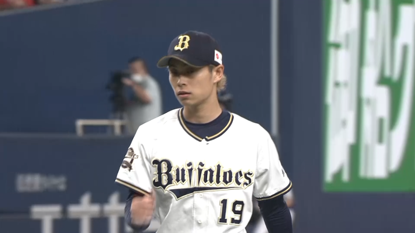 1回表・B山岡泰輔 初回からピンチを切り抜け、三振奪取!!