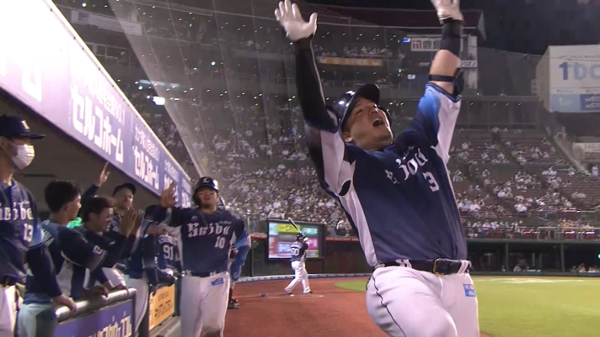 9回表・L山川穂高 どすこい確信弾!! 第26号2ランホームランを放ち、点差を広げる!!