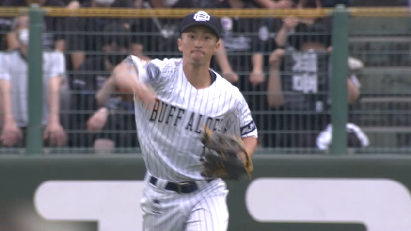 1回表・B福田周平 初回からファインプレー!! 素晴らしい打球判断でダイビングキャッチ!!