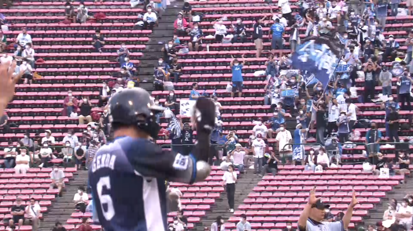 8回表・L源田壮亮 貴重な追加点!! 本日2本目の3ベースヒットは2点タイムリーとなった!!