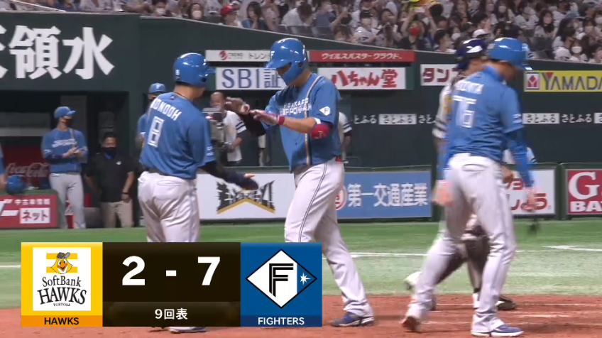 9回表・F野村佑希 今季第6号2ランホームランで相手を突き放す!!