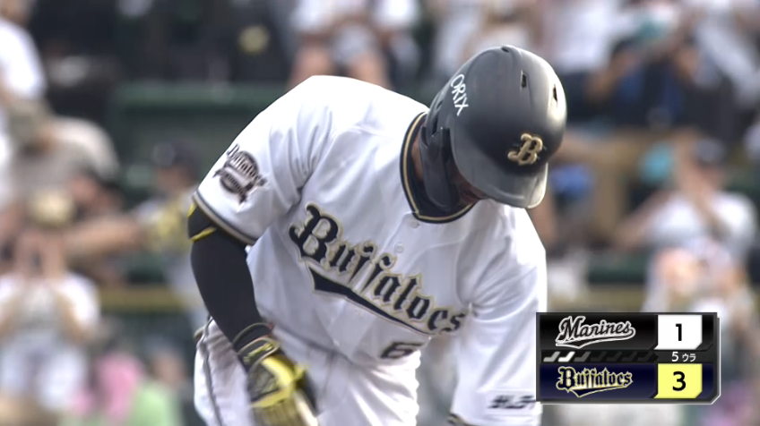 5回裏・B宗佑磨 ライトへのタイムリー2ベースヒットで追加点!!