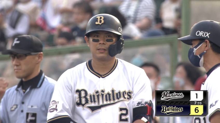 7回裏・B若月健矢 絶好調!! 2本目のタイムリーヒット!!