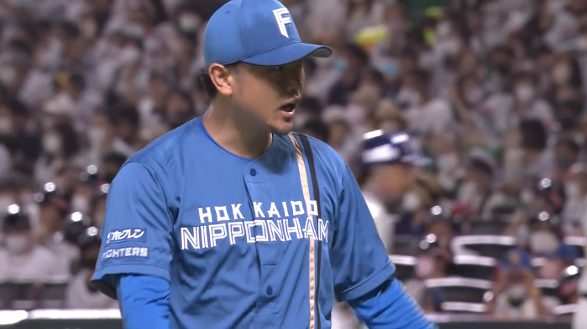 6回裏・F池田隆英 この回を3者凡退に抑え、6回被安打3無四球無失点の好投で勝利を引き寄せる!!