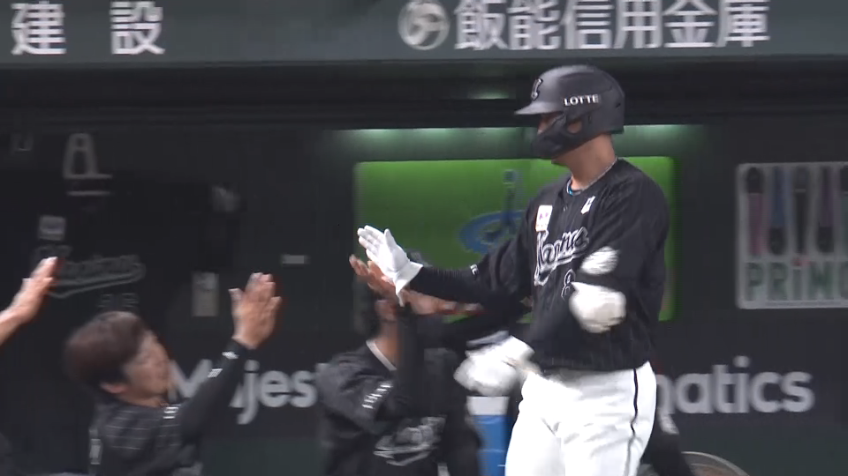 5回表・M中村奨吾 先制となる2ランホームランを放つ!!