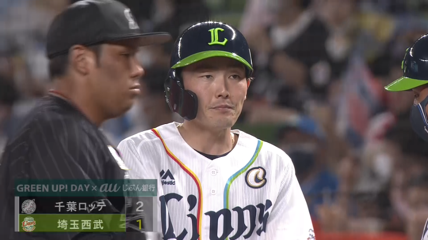 5回裏・L源田壮亮 反撃開始!! レフト線へタイムリーヒット!!